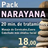 Pack Narayana Masaje de Cervicales,Cuero Cabelludo más shiatsu facial