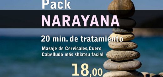 Pack Narayana Masaje de Cervicales,Cuero Cabelludo más shiatsu facial