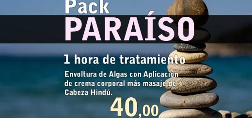 Pack Paraíso Envoltura de Algas con Aplicación de crema corporal más masaje de Cabeza Hindú